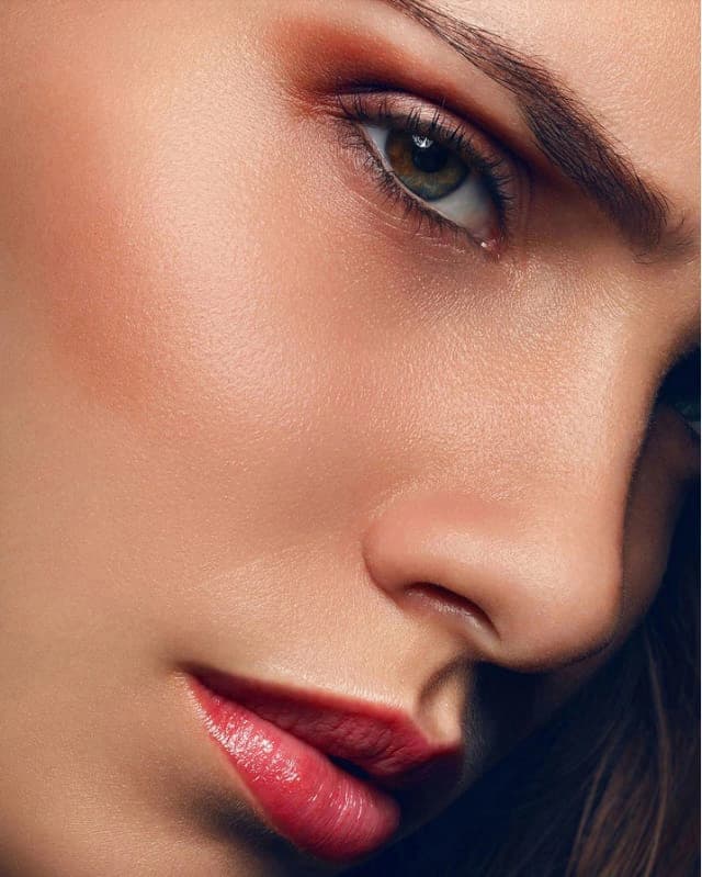 After beauty retouching