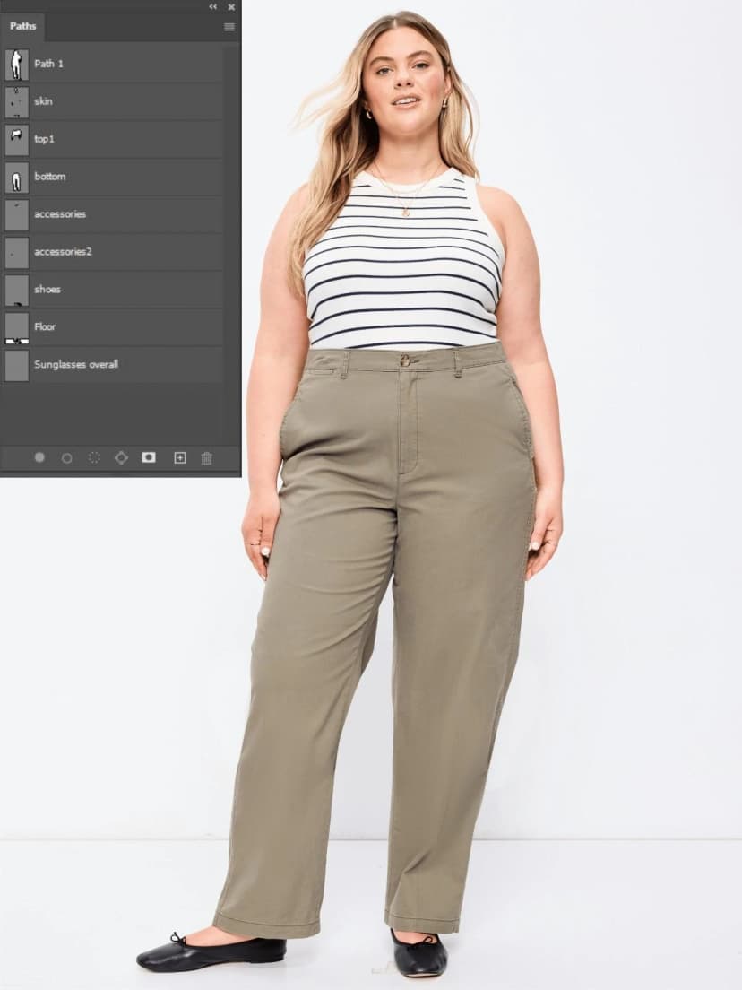 Professional image masking result